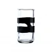 Cilindro by Peter Marino Crystal/Black 25 Cm Vase