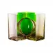 Ando Cosmos by Tadao Ando Grass Green/Straw Yellow/Light Pink Vase