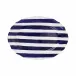 Amalfitana Cobalt Stripe Oval Platter