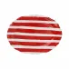 Amalfitana Red Stripe Oval Platter