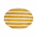 Amalfitana Yellow Stripe Oval Platter