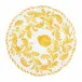 Arezzo Yellow Round Platter 14"D