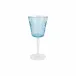 Barocco Light Blue Wine Glass 7.5"H, 8 oz