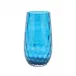 Bolla Glass Ash Blue Pebbled Vase Small