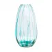 Bolla Glass Ash Blue Medium Pleated Vase