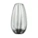 Bolla Glass Gray Pleated Vase Medium