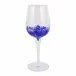 Chiara Blue Wine Glass 9.75"H, 16 oz