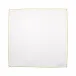 Cotone Double Stitched Ivory Napkins with Gold Stitching - Set of 4 21"Sq