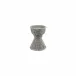 Casa Gray Candlestick Short 4.75"D, 6"H
