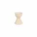 Casa Ivory Candlestick Short 4.75"D, 6"H