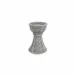 Casa Gray Candlestick Medium 5"D, 7"H