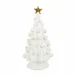 Foresta White Medium Tree with Gold Star 14.75"H