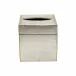 Florentine Wooden Accessories Platinum Tissue Box 5.75"Sq, 6"H