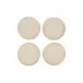 Florentine Wooden Accessories Taupe Coasters - Set of 4 4"D