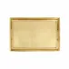 Florentine Wooden Accessories Gold Medium Rectangular Tray