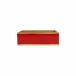 Florentine Wooden Accessories Red & Gold Guest Towel Holder 8.75"L, 4.75"W, 2.75"H