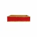 Florentine Wooden Accessories Red & Gold Dinner Napkin Holder 8.5"Sq, 2"H