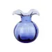 Hibiscus Glass Indigo Bud Vase