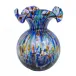 Hibiscus Glass Carnevale Medium Fluted Vase