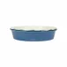 Italian Bakers Blue Pie Dish 9"D, 2"H, 1 Quart