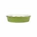 Italian Bakers Green Pie Dish 9"D, 2"H, 1 Quart