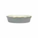 Italian Bakers Gray Pie Dish 9"D, 2"H, 1 Quart