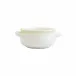 Italian Bakers White Small Handled Round Baker 7.5"L, 5.25"W, 0.50 Quart