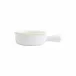 Italian Bakers White Small Round Baker with Large Handle 7.5"L, 6.25"W, 0.50 Quart