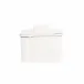 Lastra White Tea Canister 5.5"L, 4.5"W, 4.75"H