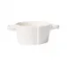 Lastra Linen Small Handled Bowl 5"D, 2.5"H