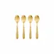 Martellato Gold Demitasse Spoons - Set of 4