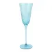Natalia Teal Champagne Glass