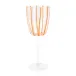 Nuovo Stripe Orange Wine Glass