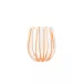 Nuovo Stripe Orange Stemless Wine Glass