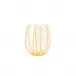 Nuovo Stripe Yellow Stemless Wine Glass