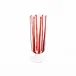 Nuovo Stripe Red Champagne Glass