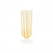Nuovo Stripe Yellow Champagne Glass