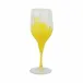 Nuvola White and Yellow Wine Glass