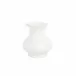 Ondulata White Vase Short 7.75"D, 8.25"H, 64 oz