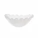 Onda Glass White Medium Centerpiece 9.75"D, 17"L, 6.5"H