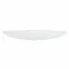 Onda Glass White Long Oval Bowl 26"L, 8"W, 4"H