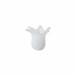 Onda Glass White Vase Petite 5.25"D, 4.25"H, 8 oz