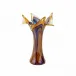 Onda Glass Tortoiseshell Twisted Flower Vase