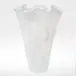 Onda Glass White Large Vase 10"L, 10"W, 13.5"H