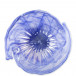 Onda Glass Cobalt Bowl Round 12.5"D, 5.75"H