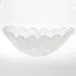 Onda Glass White Centerpiece 20.5"L, 11.5"W, 8.25"H