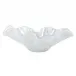 Onda Glass White Large Bowl 15"L, 9"W, 5"H