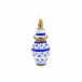 Ornaments Figural Ginger Jar with Flowers Ornament Small