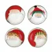 Old St. Nick Assorted Pasta Bowls - Set of 4 8.25"D, 2.25"H