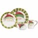 Old St. Nick Green Hat Four-Piece Place Setting 4"-10.75"